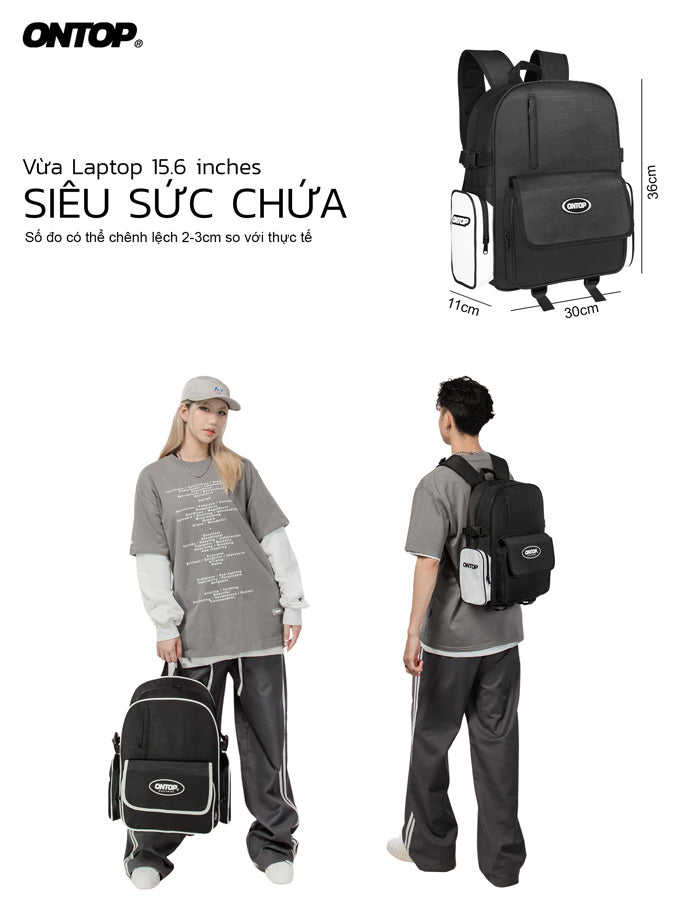 BW Backpack-Trắng