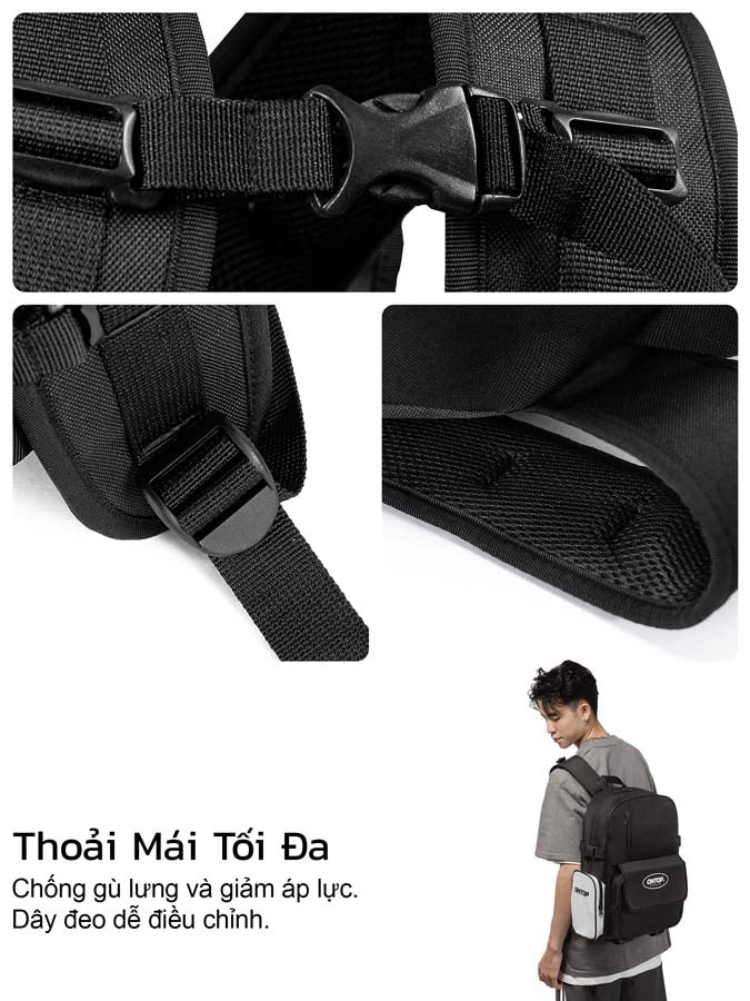 BW Backpack-Trắng