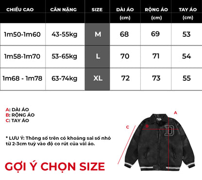 BMG Leather Varsity Jacket