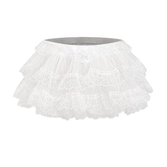 White petticoat on a white background