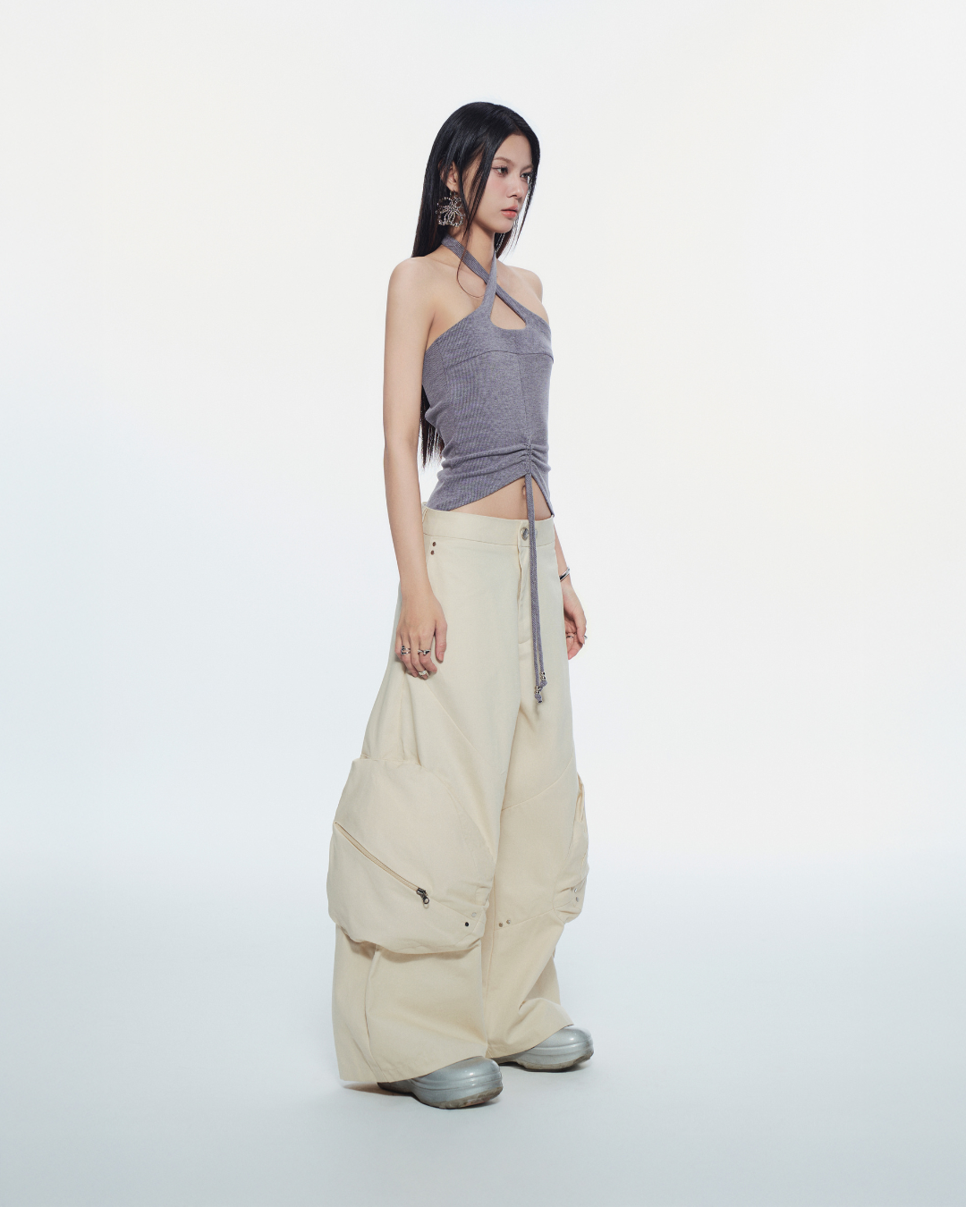 Grey Cherie Halter Top