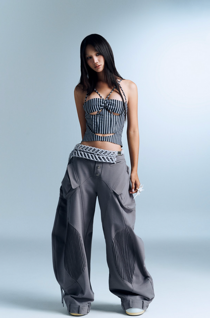 NAVY STRIPES ASAEMON TOP