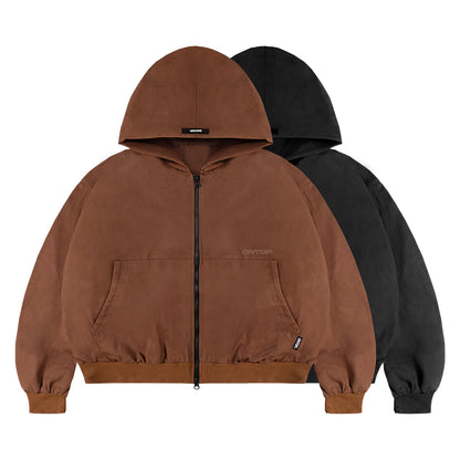 Kaki Hooded Jacket