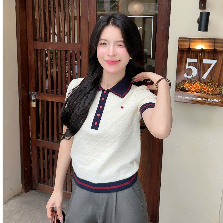 Diamond Knit Polo