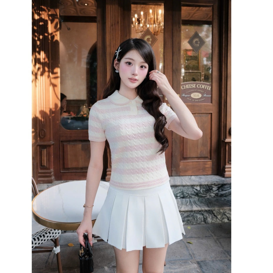 Pastel Collar Knit