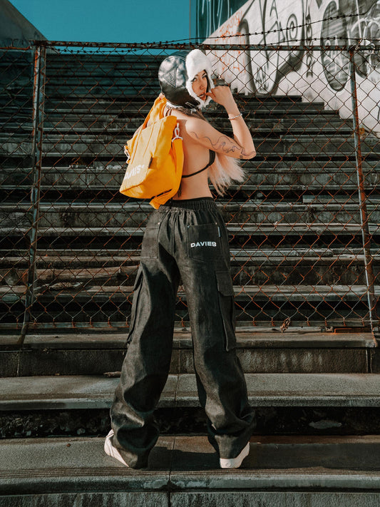 Denim Cargo Pants