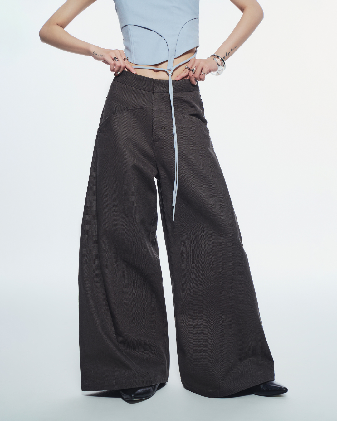 Seymour Pants in Black by Bunnyhill Concept