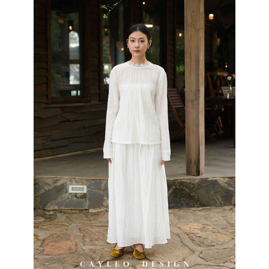 Graceful Flowy Skirt Outfit