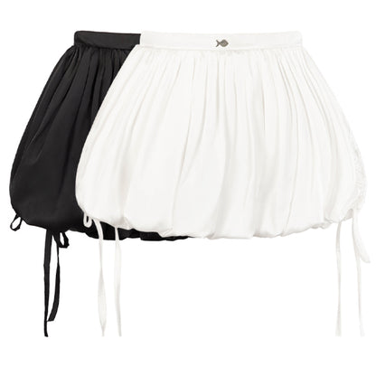 Black and white petticoats on a white background