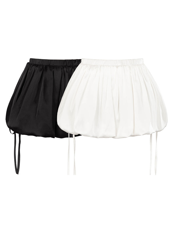 Black and white petticoats on a white background