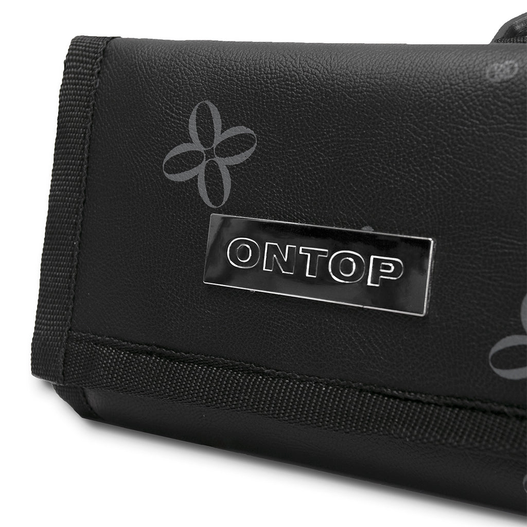 Black pouch with 'ONTOP' branding on a white background