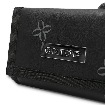 Black pouch with 'ONTOP' branding on a white background